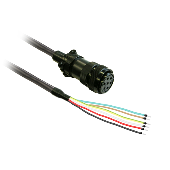 Schneider Electric VW3M5A22R05, Easy Lexium 16, 1-1.5 kW Frenli Servo Sürücü ve Motorlar için Güç Kablosu, 6x2 mm², 5mt