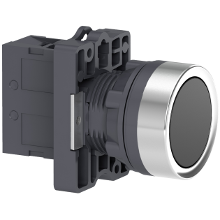 Schneider Electric XA2EA21, Harmony Stil 2, Siyah, Yaylı Buton, 1NA, 22mm