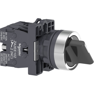Schneider Electric XA2ED25, Harmony Stil 2, Siyah, Mandal Buton, 0-1 Konumlu, 1NA+1NK, 22mm