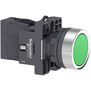 Schneider Electric XA2EH031, Harmony Stil 2, Yeşil, Kalıcı Buton, 1NA, 22mm
