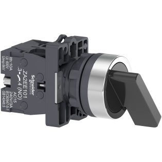 Schneider Electric XA2EJ33, Harmony Stil 2, Siyah, Uzun Mandallı Buton, 1-0-2 Konumlu, 2NA,22mm