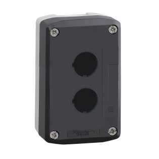 Schneider Electric XALD02, Harmony XALD, 2 Adet 22mm Buton için Boş Buton Kutusu, Açık Gri/Koyu Gri