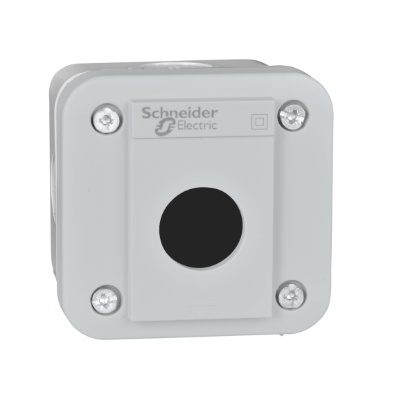 Schneider Electric XALE1, Harmony XALE, 1 Adet 22mm XB7 Buton için Boş Buton Kutusu, Açık Gri