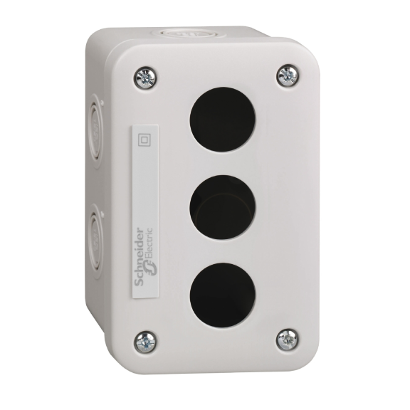 Schneider Electric XALE3, Harmony XALE, 2 Adet 22mm XB7 Buton için Boş Buton Kutusu, Açık Gri