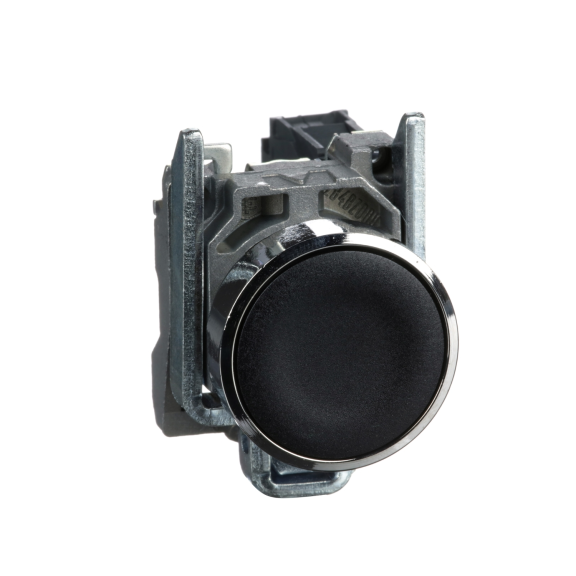 Schneider Electric XB4BA21, Harmony Stil 4, Siyah, Yaylı Buton, 1NA, 22mm