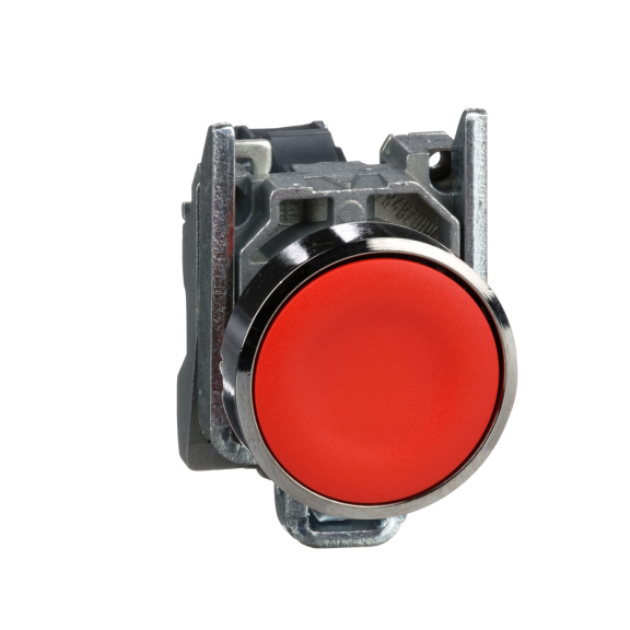 Schneider Electric XB4BA42, Harmony Stil 4, Kırmızı, Yaylı Buton, 1NK, 22mm