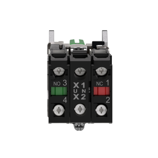 Schneider Electric XB4BK133M5, Harmony Stil 4, Yeşil, Işıklı Mandal Buton, 1-0-2 Konumlu, 230 Volt AC, 1NA+1NK, 22mm