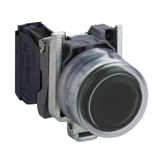 Schneider Electric XB4BP21, Harmony Stil 4, Siyah, Kılıflı Yaylı Buton, 1NA, 22mm