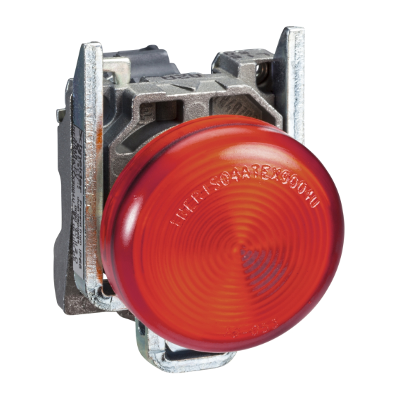 Schneider Electric XB4BV64, Harmony Stil 4, Kırmızı, Sinyal Lambası, Ampülsüz, 22mm