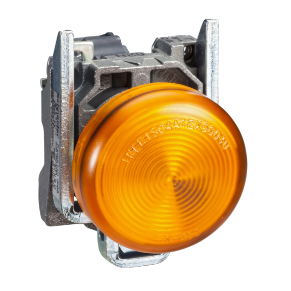 Schneider Electric XB4BV65, Harmony Stil 4, Sarı, Sinyal Lambası, Ampülsüz, 22mm