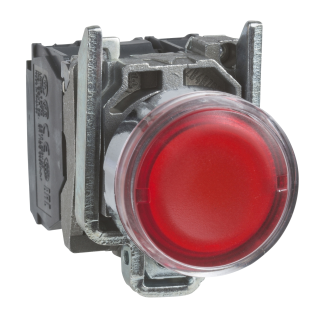Schneider Electric XB4BW3465, Harmony Stil 4, Kırmızı, Işıklı Yaylı Buton, Ampülsüz, 1NA+1NK, 22mm