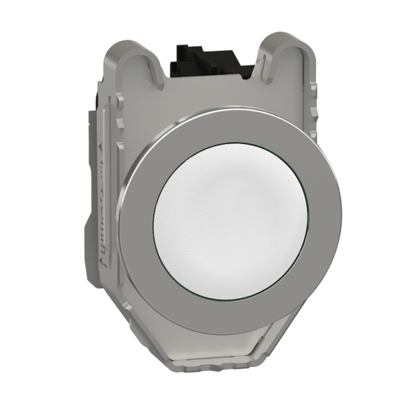 Schneider Electric XB4FA11, Harmony Plus Stil 4, Beyaz, Yaylı Buton, 1NA, 30mm