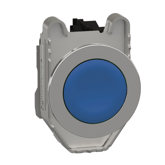 Schneider Electric XB4FA61, Harmony Plus Stil 4, Mavi, Yaylı Buton, 1NA, 30mm