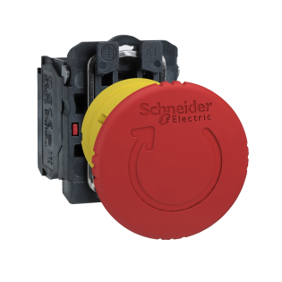 Schneider Electric XB5AS8442, Harmony Stil 5, Kırmızı, 40mm Mantar Kafalı Acil Stop Butonu, 1NK, 22mm
