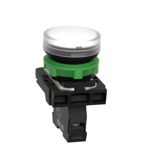 Schneider Electric XB5AVM1, Harmony Stil 5, Beyaz, Sinyal Lambası, 230 Volt AC, 22mm