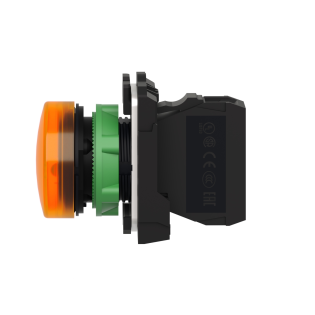 Schneider Electric XB5AVM5, Harmony Stil 5, Sarı, Sinyal Lambası, 230 Volt AC, 22mm