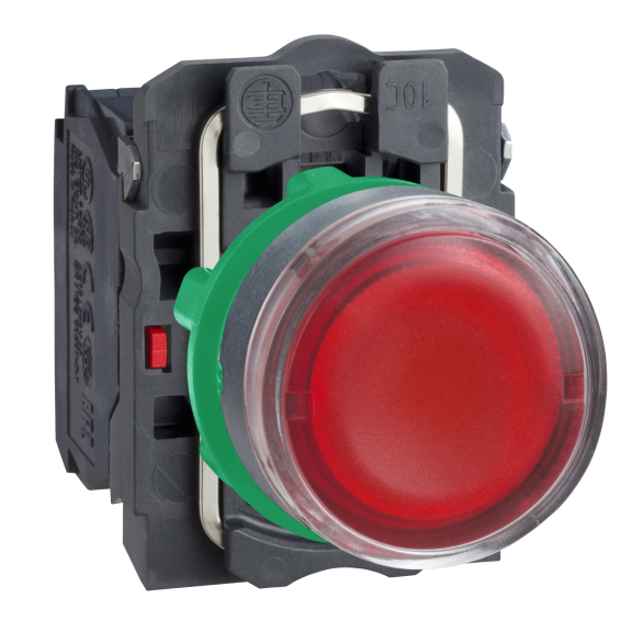Schneider Electric XB5AW3465, Harmony Stil 5, Kırmızı, Işıklı Yaylı Buton, Ampülsüz, 1NA+1NK, 22mm