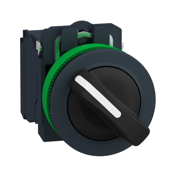 Schneider Electric XB5FD21, Harmony Plus Stil 5, Siyah, Mandal Buton, 0-1 Konumlu, 1NA, 30mm