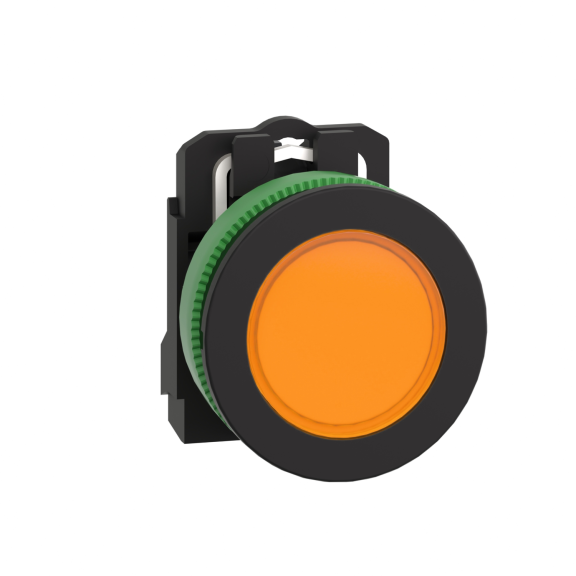 Schneider Electric XB5FVB5, Harmony Plus Stil 5, Sarı, Sinyal Lambası, 24 Volt AC/DC, 30mm