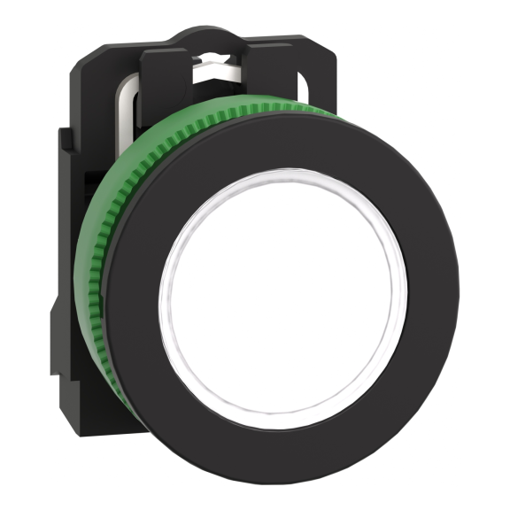 Schneider Electric XB5FVM1, Harmony Plus Stil 5, Beyaz, Sinyal Lambası, 230 Volt AC, 30mm