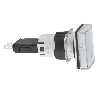 Schneider Electric XB6DV1BB, Harmony Stil 6, Beyaz, Dikdörtgen Sinyal Lambası, 12-24 Volt AC/DC, 16mm