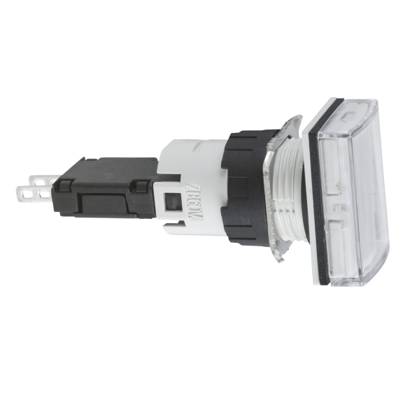 Schneider Electric XB6DV1BB, Harmony Stil 6, Beyaz, Dikdörtgen Sinyal Lambası, 12-24 Volt AC/DC, 16mm