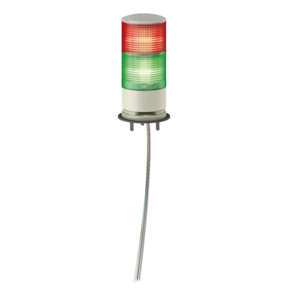 Schneider Electric XVGB2SW, Easy Harmony XVG, Monoblok Doğrudan Bağlantılı Buzzerlı ve Işıklı Kolon, 2 Katlı, Yeşil ve Kırmızı Ledli, 24 Volt AC/DC