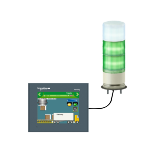 Schneider Electric XVGU3SWV, Harmony XVGU, Monoblok Işıklı Kolon, 3 Katlı, USB ile Programlanabilir Renkli, Buzzerlı, 82 dB, 5 V DC
