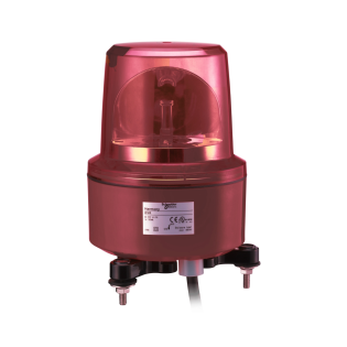 Schneider Electric XVR13M04L, Harmony XVR, Işıklı Döner Aynalı İkaz Lambası, Kırmızı, Ledli, 230 Volt AC, IP67
