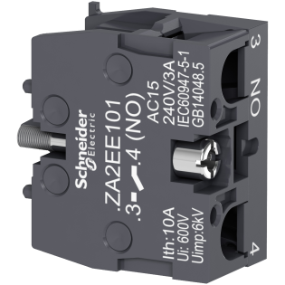 Schneider Electric ZA2EE101, Harmony Stil 2, Butonlar için Kontak Blok, 1NA
