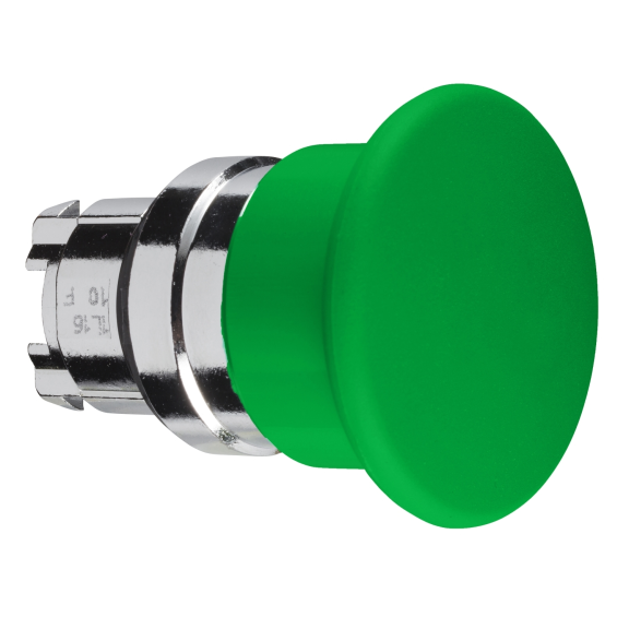 Schneider Electric ZB4BC3, Harmony Stil 4, Yeşil, 40mm Yaylı Mantar Buton Kafası, 22mm