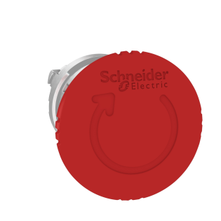 Schneider Electric ZB4BS844, Harmony Stil 4, Kırmızı, 40mm Acil Stop Buton Kafası, 22mm