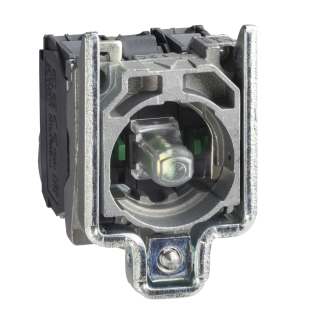 Schneider Electric ZB4BW0M63, Harmony Stil 4, Işıklı Butonlar ve Mandal Butonlar için LED'li ve 2NA Kontaklı Gövde, Mavi, 230 Volt AC
