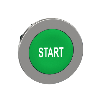 Schneider Electric ZB4FA333, Harmony Plus Stil 4, Yeşil, "Start" Yazılı Yaylı Buton Kafası, 30mm