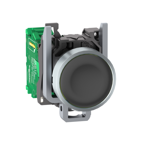 Schneider Electric ZB4RTA2, Harmony XB5R, Siyah, Kablosuz Yaylı Buton, Metal Seri, Verici Dahil, 22mm