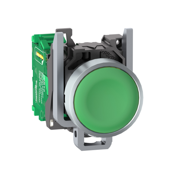 Schneider Electric ZB4RTA3, Harmony XB5R, Yeşil, Kablosuz Yaylı Buton, Metal Seri, Verici Dahil, 22mm