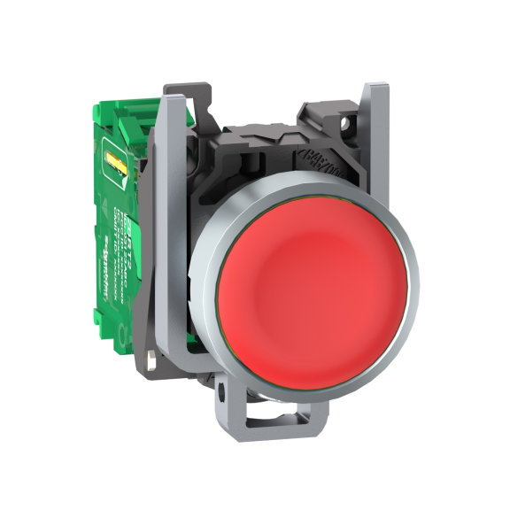 Schneider Electric ZB4RTA4, Harmony XB5R, Kırmızı, Kablosuz Yaylı Buton, Metal Seri, Verici Dahil, 22mm