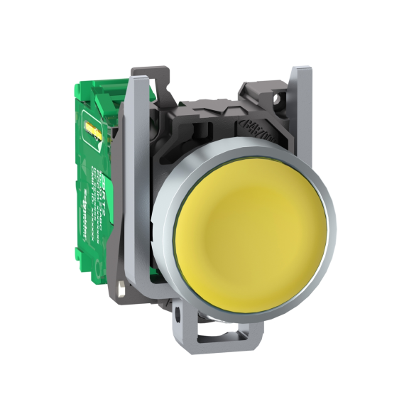 Schneider Electric ZB4RTA5, Harmony XB5R, Sarı, Kablosuz Yaylı Buton, Metal Seri, Verici Dahil, 22mm