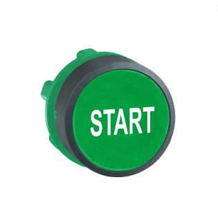 Schneider Electric ZB5AA333, Harmony Plus Stil 5, Yeşil, "Start" Yazılı Yaylı Buton Kafası, 22mm