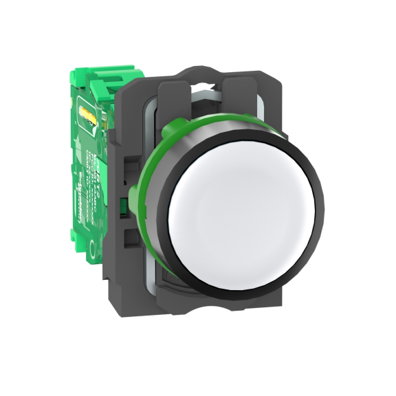 Schneider Electric ZB5RTA1, Harmony XB5R, Beyaz, Kablosuz Yaylı Buton, Plastik Seri, Verici Dahil, 22mm