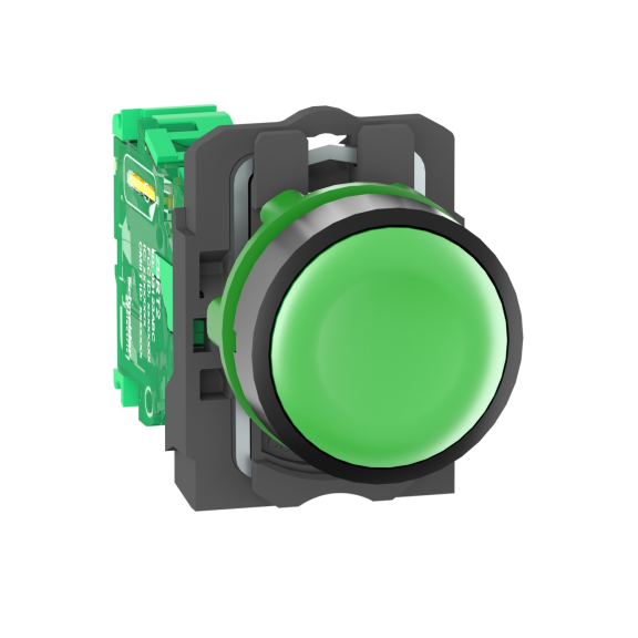 Schneider Electric ZB5RTA3, Harmony XB5R, Yeşil, Kablosuz Yaylı Buton, Plastik Seri, Verici Dahil, 22mm