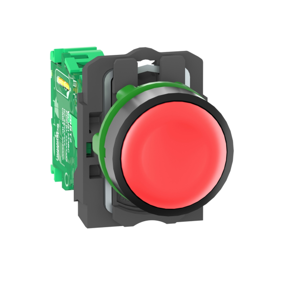 Schneider Electric ZB5RTA4, Harmony XB5R, Kırmızı, Kablosuz Yaylı Buton, Plastik Seri, Verici Dahil, 22mm