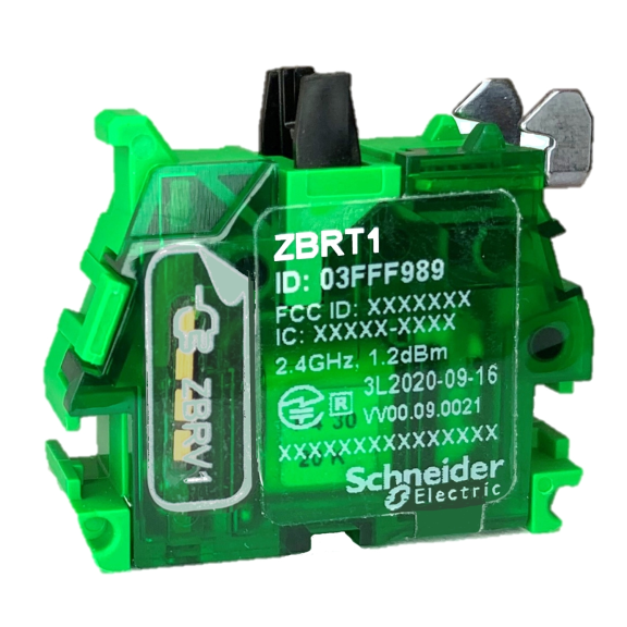 Schneider Electric ZBRT1, Harmony XB5R, Butona Basıldığında Çıkış SET Eden, Verici Kontak Blok