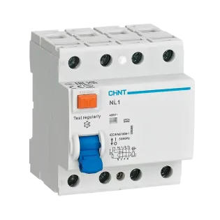 Chint 200547, NL1 Serisi, 63 Amper, 300mA, A-G Tip, Kaçak Akım Koruma Rölesi, 6 kA, 4 Kutuplu (3 Faz+Nötr)