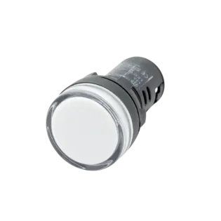 Chint 500521, EKO Serisi, Beyaz, Monoblok Sinyal Lambası, 24 Volt AC/DC, 22mm