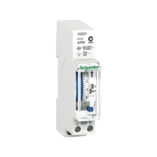 Schneider Electric 15331, Acti 9 IH, Elektromekanik Zaman Saati, 7 Gün Döngü, 100 Saat Rezervli, Tek Kanallı, A/K Kontak
