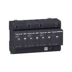 Schneider Electric 16332, Acti 9 PRD1 25r, Kartuşlu Tip, AG Parafudr, 3 Kutup+Nötr, Tip 1+Tip 2, B ve C Sınıfı, 100 kA