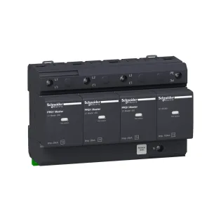 Schneider Electric 16363, Acti 9 PRD1 Master, Kartuşlu Tip, AG Parafudr, 3 Kutup+Nötr, Tip 1, B Sınıfı, 35 kA