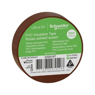 Schneider Electric 2420107, Thorsman, Kahverengi Elektriksel İzolasyon Bandı, 19mmx20mt