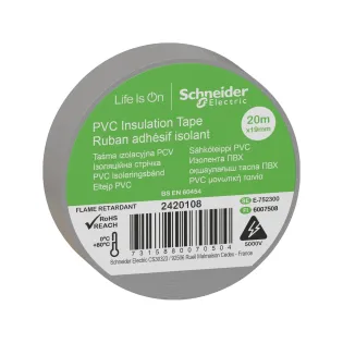 Schneider Electric 2420108, Thorsman, Gri Elektriksel İzolasyon Bandı, 19mmx20mt